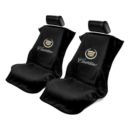 Cloth Seat Cover Towels Set of 2 for Cadillac - Cadillac Logo (OEM) (fits)