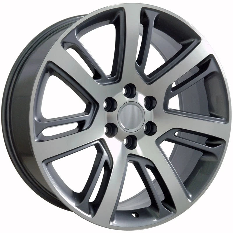 Gunmetal Wheel 22x9 w/Machined Face for 1992-1994 Chevy Blazer - OWH2977