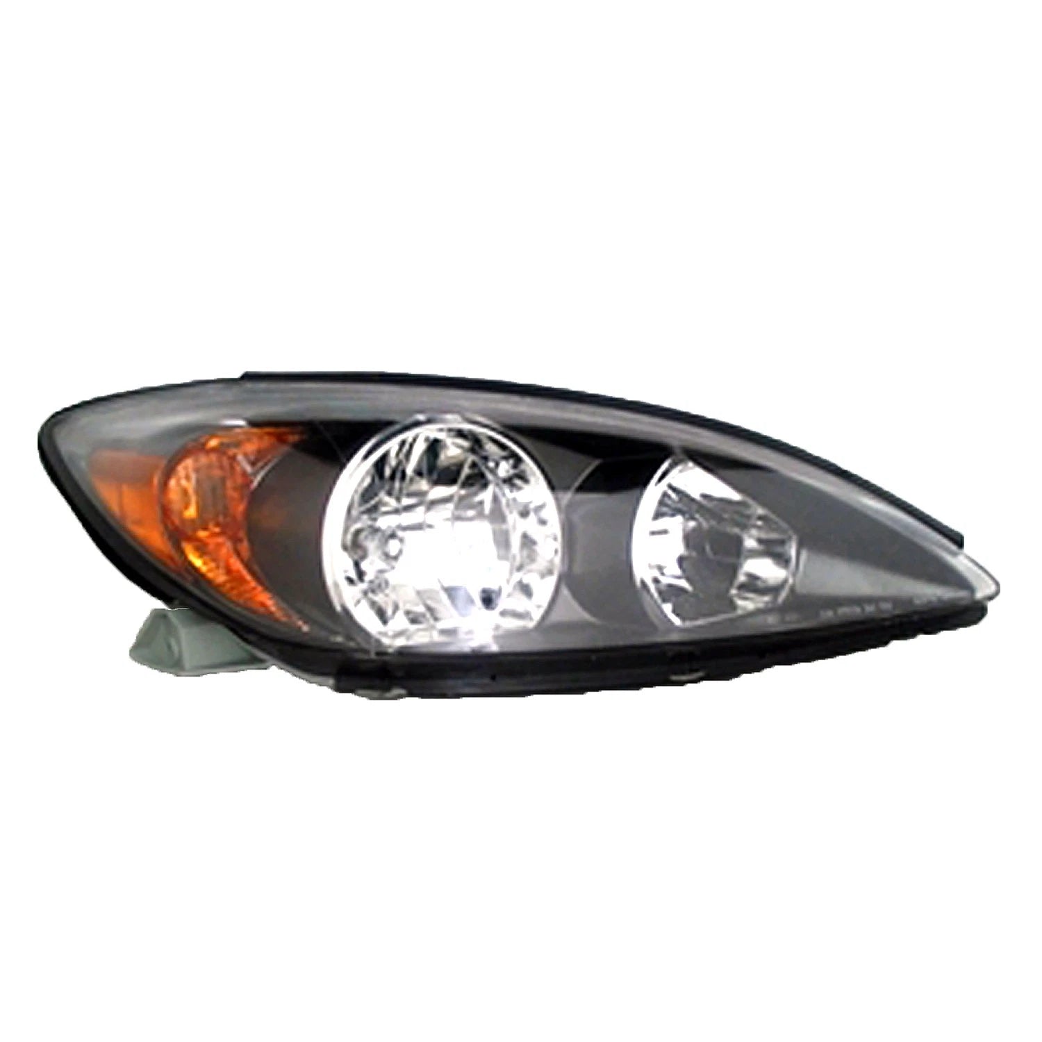 Replacement Black Driver Side Head Light Assembly For 2002-2004 Toyota Camry