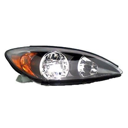 Replacement Black Driver Side Head Light Assembly For 2002-2004 Toyota Camry