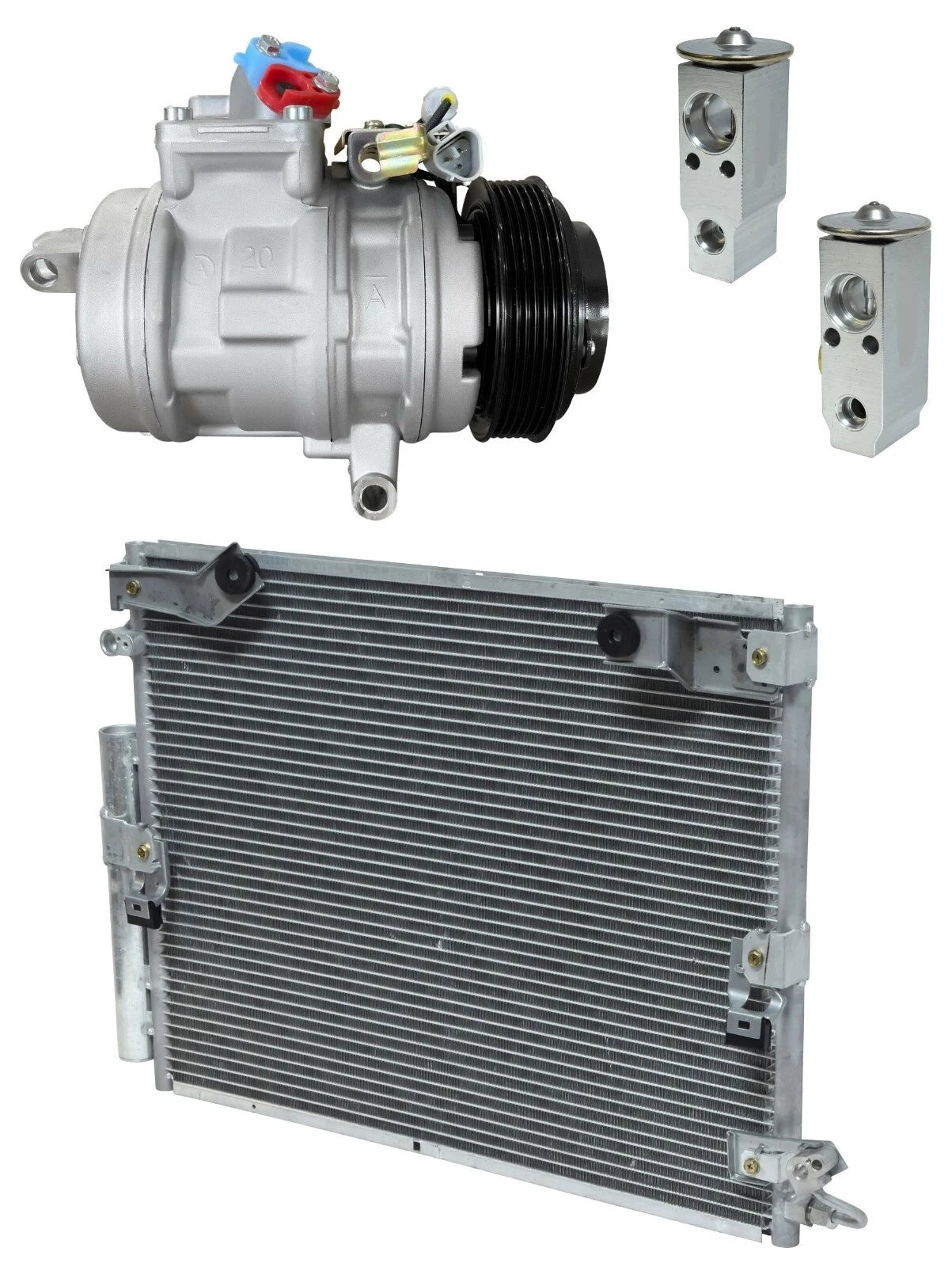 AC Compressor Kit With Condenser Replacement for Lexus LX470 (2003–2007)