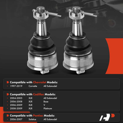 2X Front Lower Ball Joint for Chevy Corvette (1997–2019) Cadillac XLR