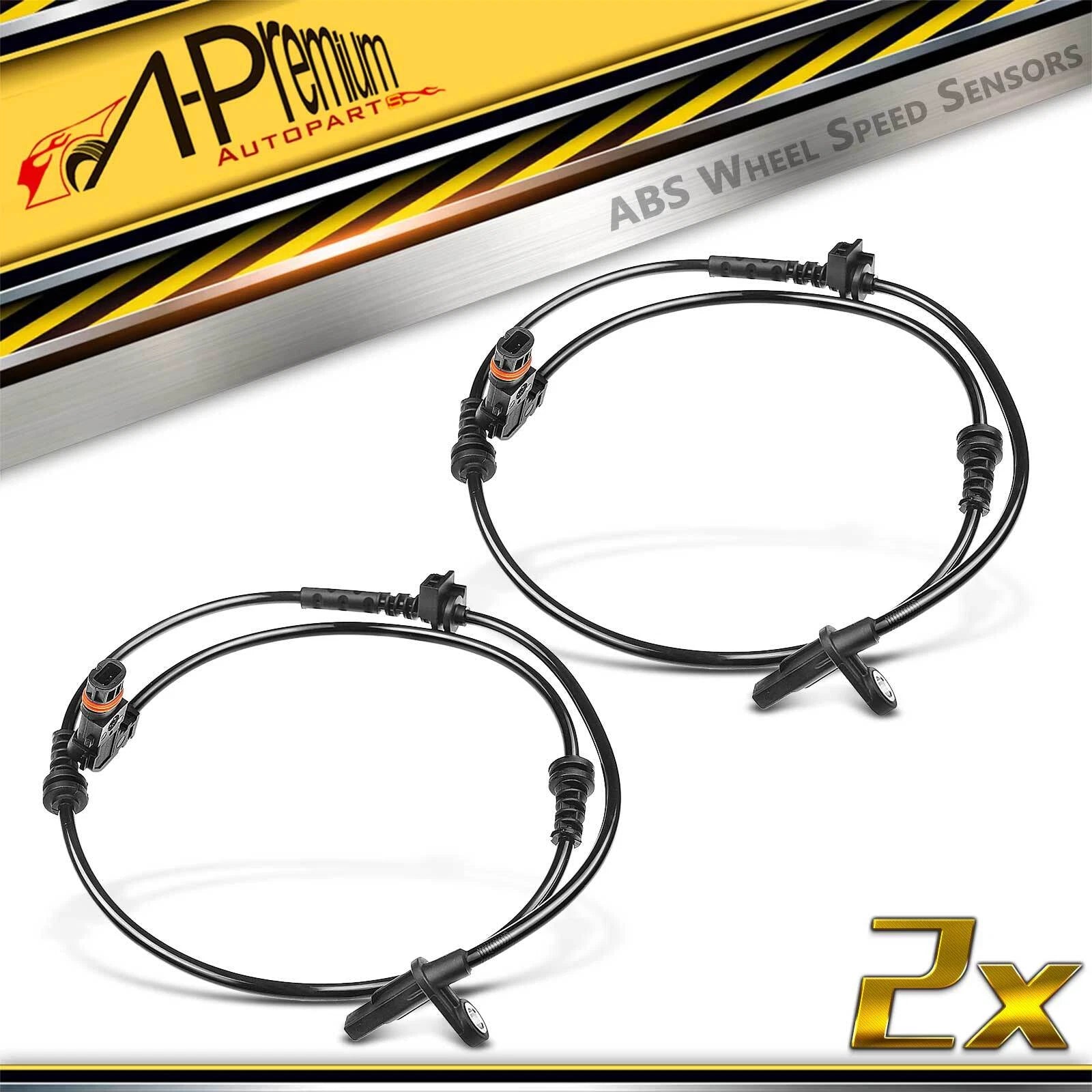 2X Front ABS Wheel Speed Sensors for Mercedes-Benz CL550 (2009–2010)