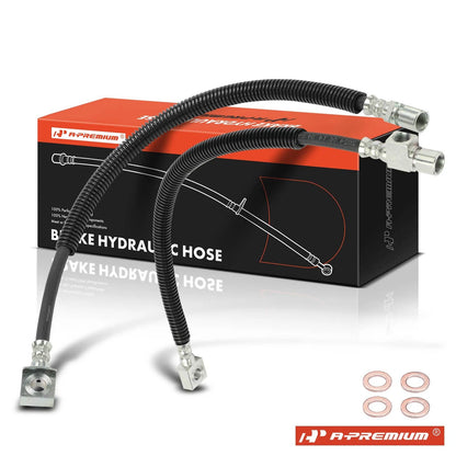 2X Rear Brake Hydraulic Hose for Chevy Express GMC Savana 3500 (2010–2014)