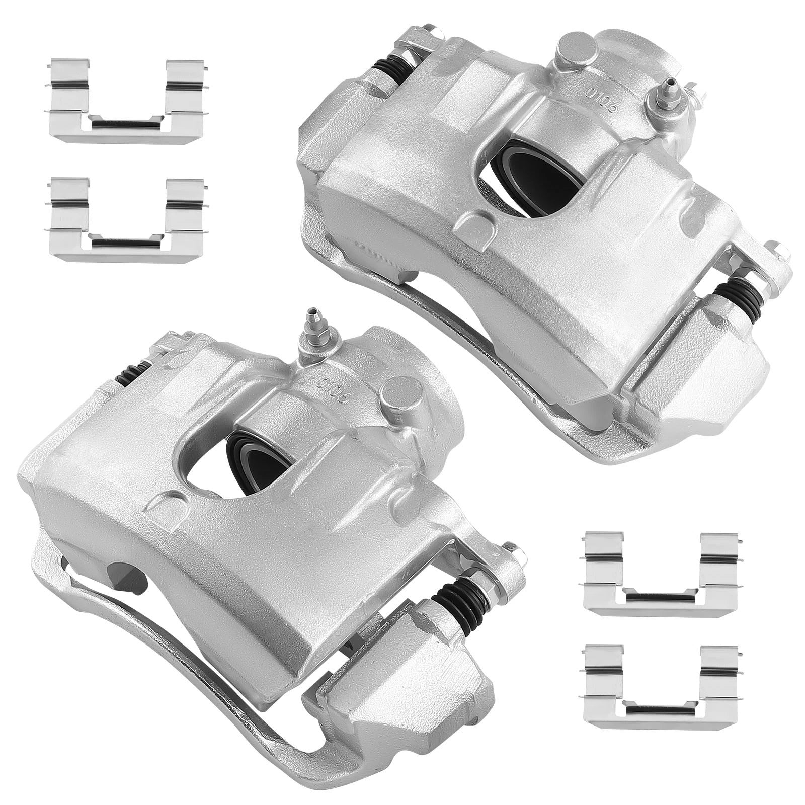 Front Disc Brake Caliper Set for Ford Focus (2008–2011) Left & Right w/Bracket