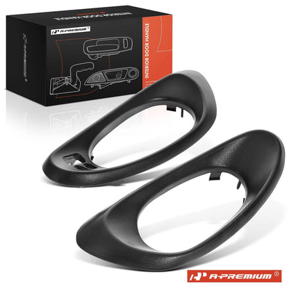 2X Front Black Interior Door Handle for Chevy Trailblazer (2002–2009)