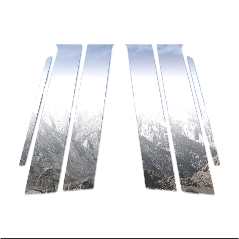 Chrome Pillar Posts 6Pc for Toyota Yaris 5Dr Liftback 2011–2019