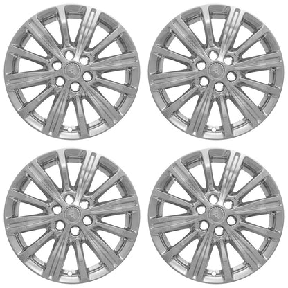 4 18" Chrome Wheel Skins Hub Caps Alloy Rim Covers for 2017-2020 Cadillac XT5