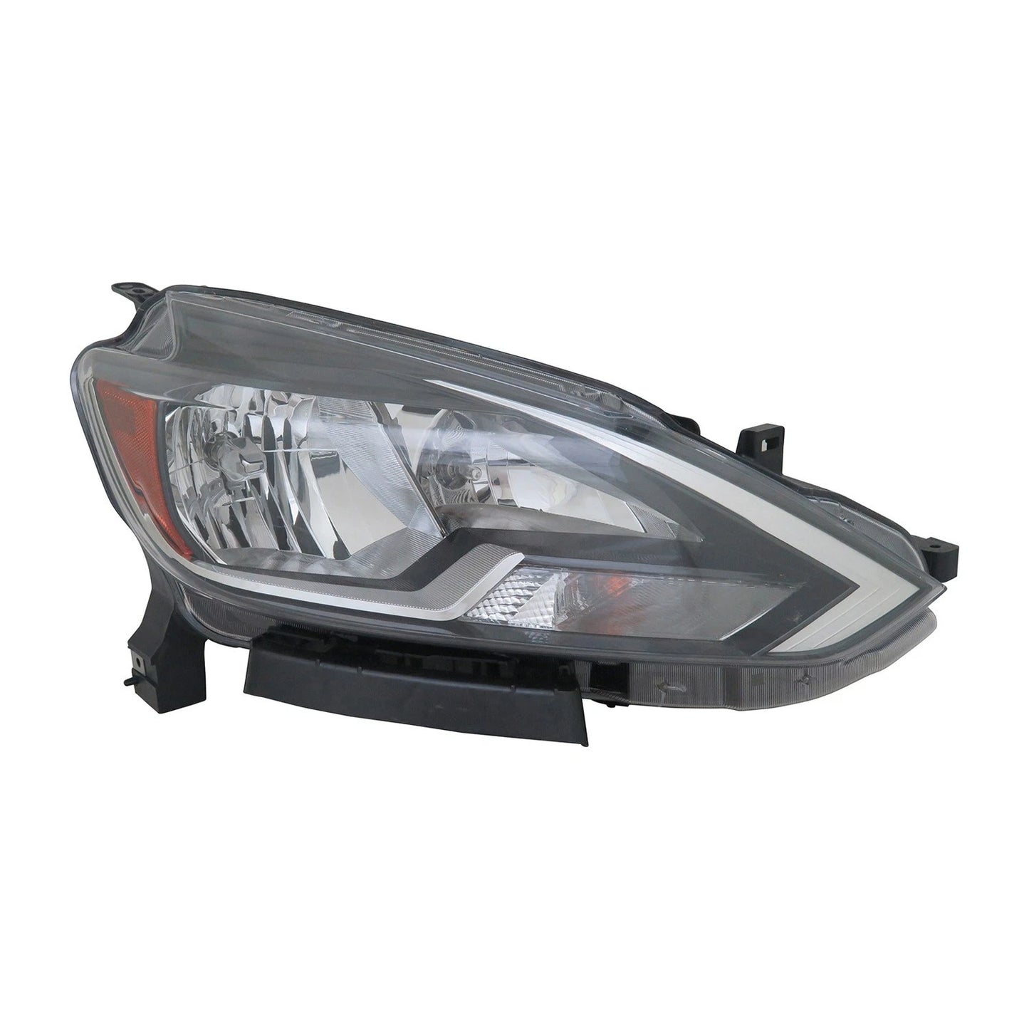 Restored Passenger Side Halogen Head Light Assembly for 2016- Nissan Sentra