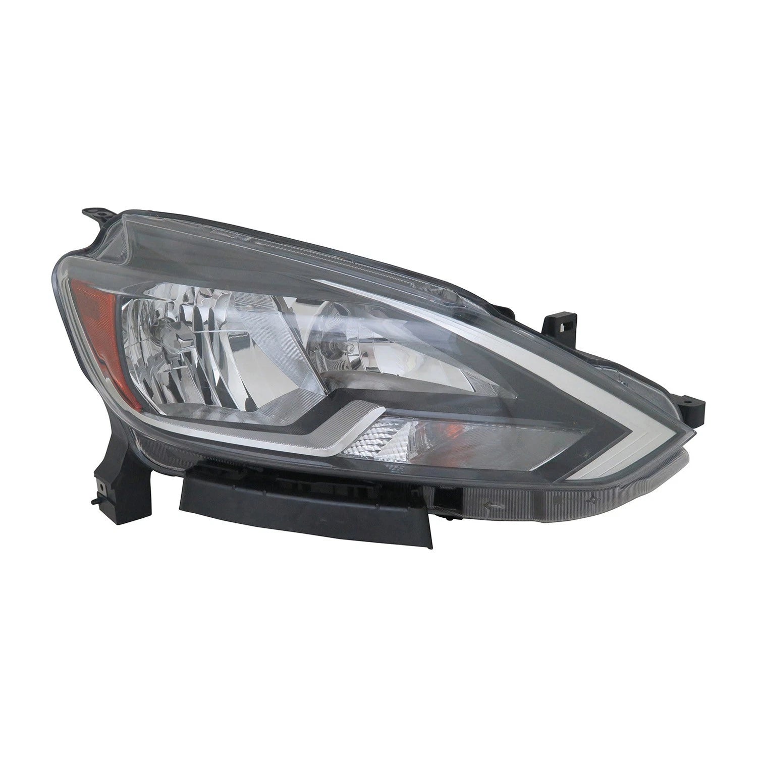 Restored Passenger Side Halogen Head Light Assembly for 2016- Nissan Sentra