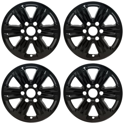17" Gloss Black Wheel Skins for 2015-2020 Ford F-150 - UQSK0228