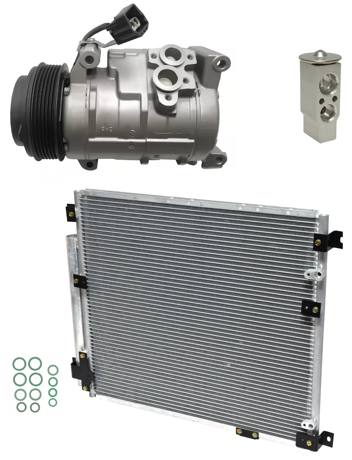AC Compressor Kit With Condenser for Cadillac SRX 3.6L (2004–2009)