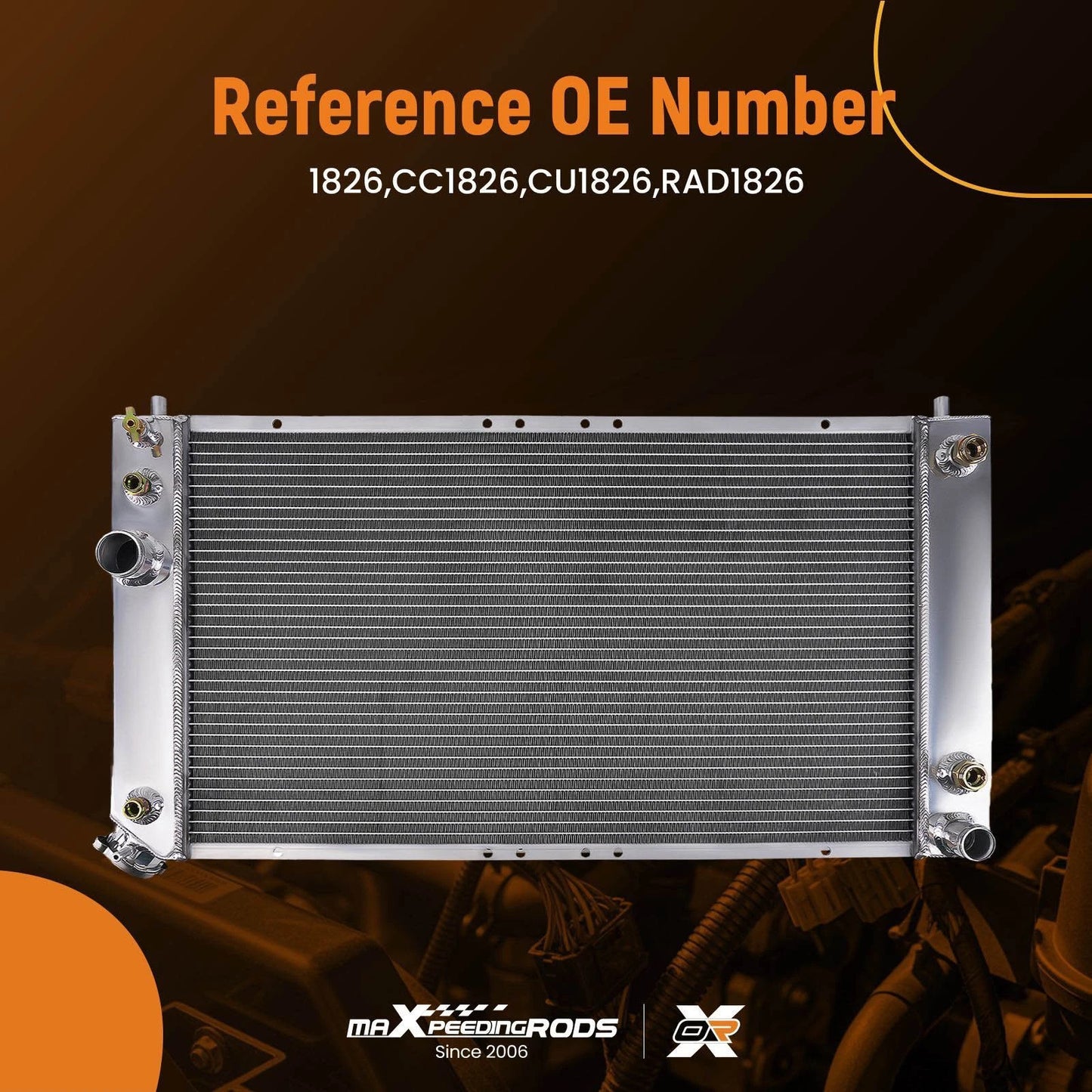 3 Row Performance Radiator for Chevrolet Express/Savana 4.3L V6 (2001–2005)