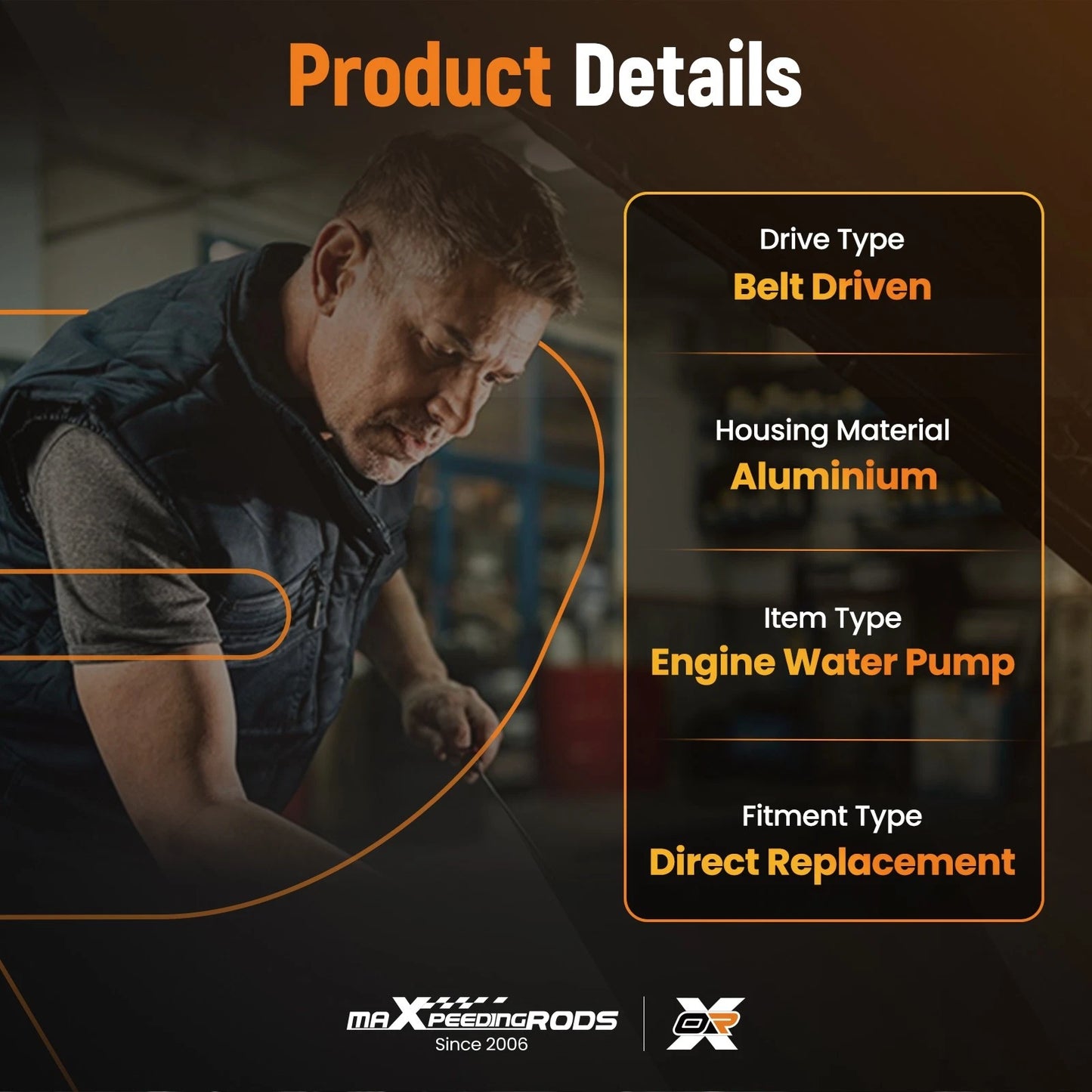 Engine Water Pump for Lincoln MKS/MKT/MKX/MKZ (2011–2019)