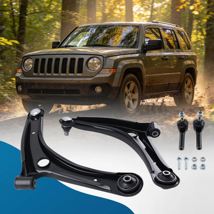 Lower Control Arms Outer Tie Rods for Dodge Caliber Patriot Compass (2007–2017)
