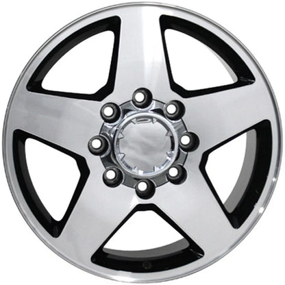 Black Wheel 20x8.5 Machined Face Replacement for 1999–2010 GMC Sierra HD