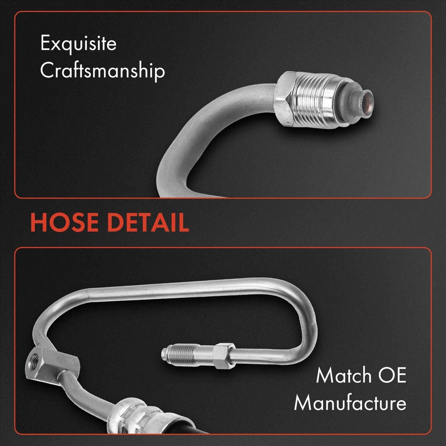 2X Power Steering Pressure & Return Line Hose for Dodge Durango Dakota (1998–2004)