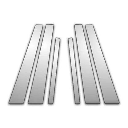 6Pc Chrome Pillar Post Covers for 09-15 Bmw 7 Series - Upgrade Your Auto P1137