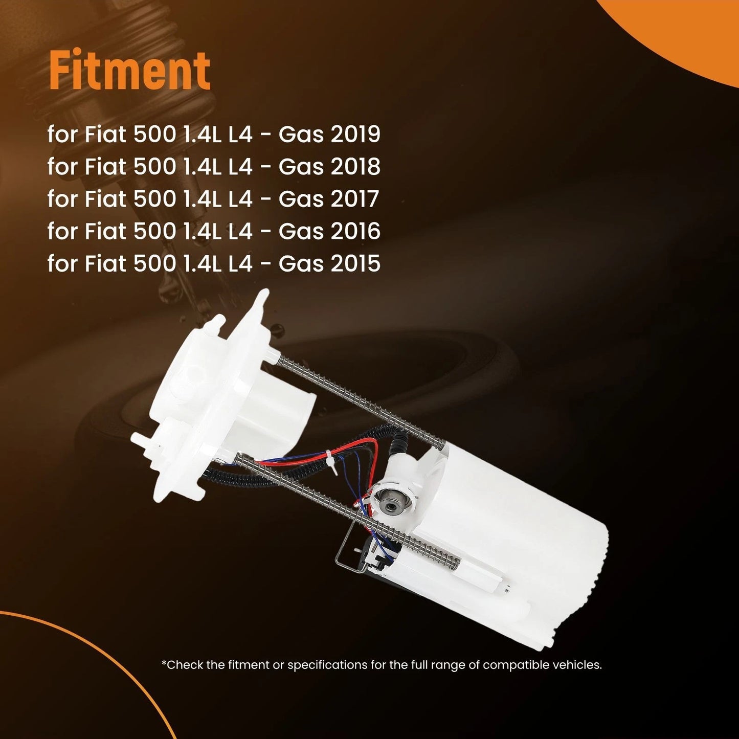 Fuel Pump Assembly for Fiat 500 Abarth 1.4L L4 Turbo 2012–2017