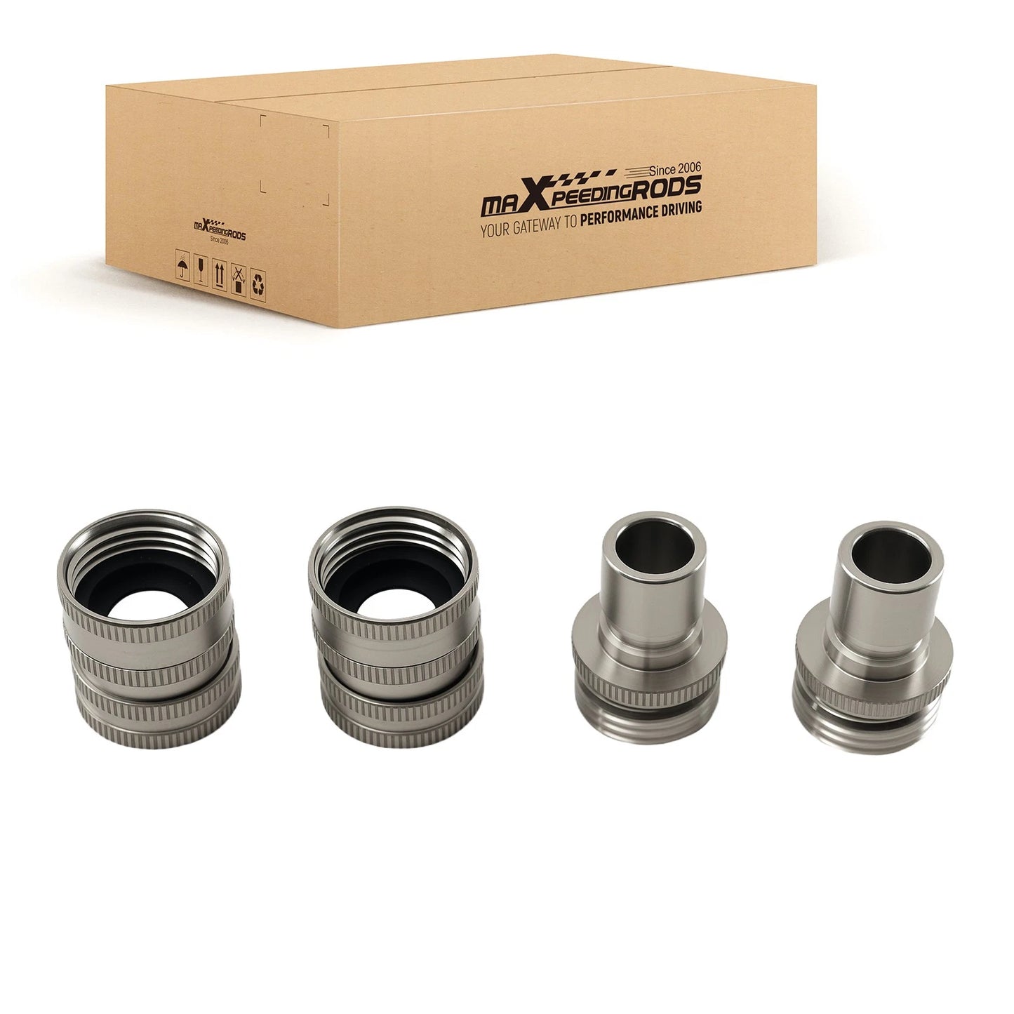 4Pcs Stainless Steel 3/4 in Quick Connect Pressure Washer Adapter for Garden Hose (Years 2000–2025)