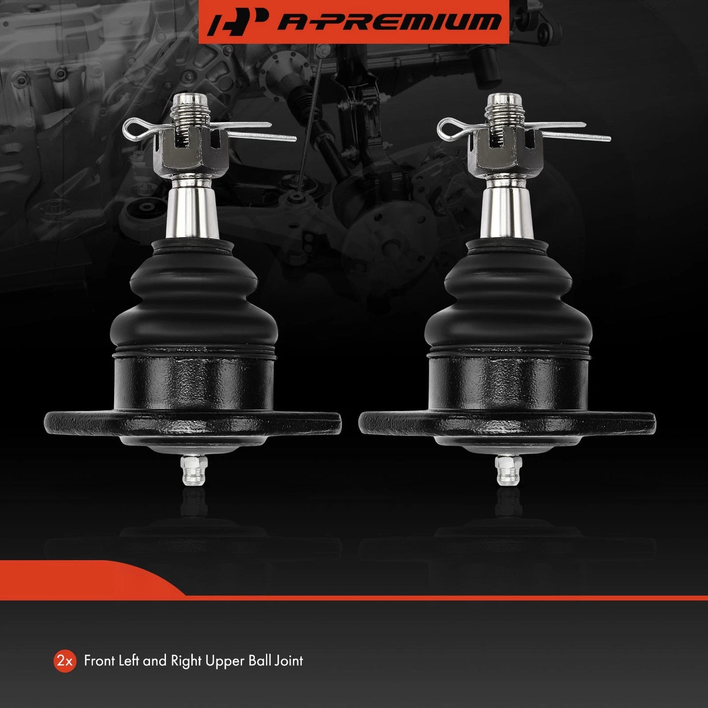2X Front Upper Side Ball Joint for Chevrolet Corvette (1984–1996)