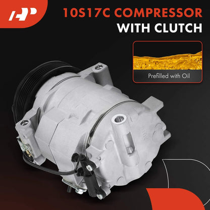 A/C Compressor with Clutch for Mercedes-Benz Sprinter 2500 3500 (2007–2018)