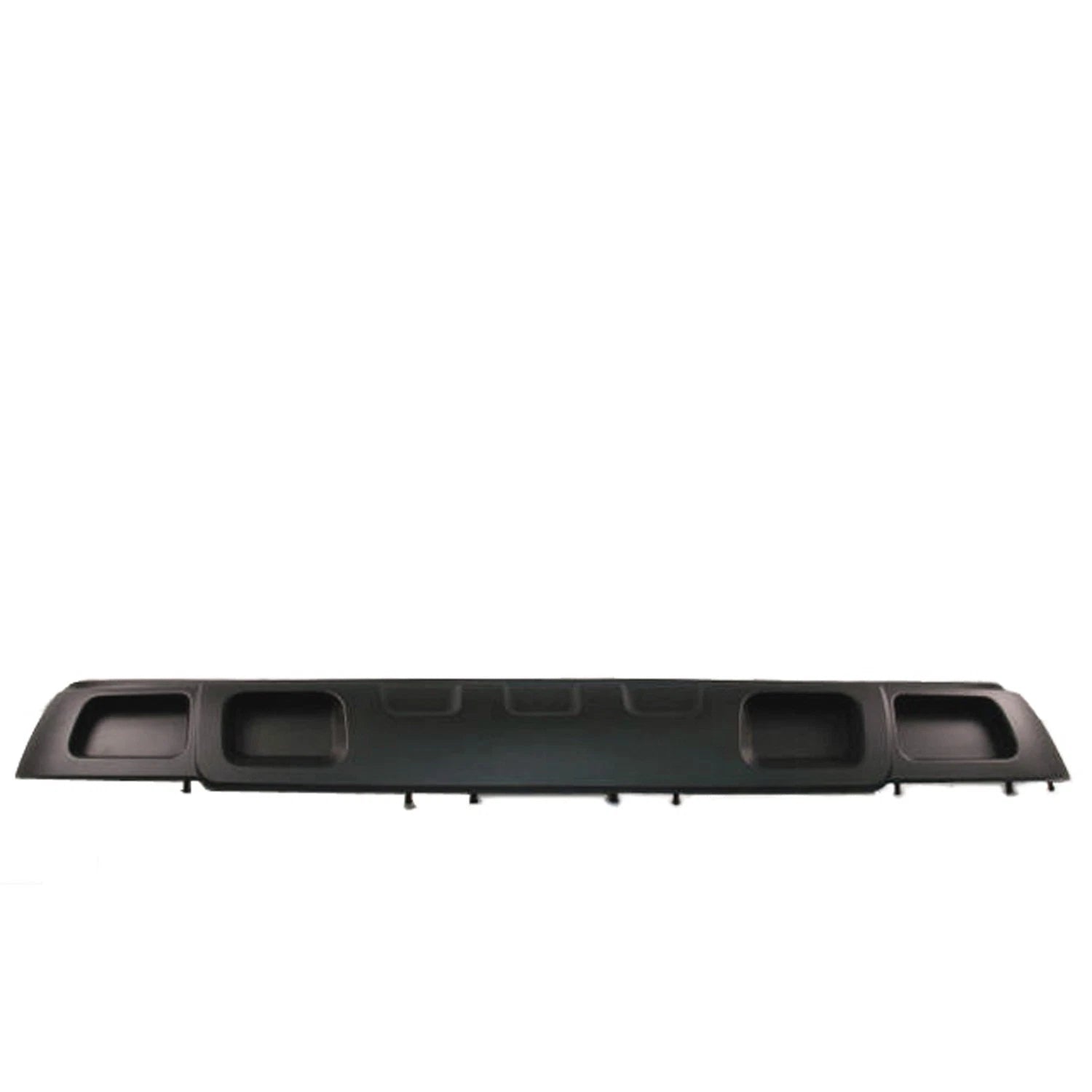 Replacement Black Front Air Deflector w/o Fog Light Holes w/o Tow Hook Holes