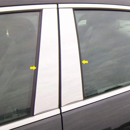 Luxury Chrome Pillar Post Trim 4pc for 2013-2015 Chevy Malibu (Set)