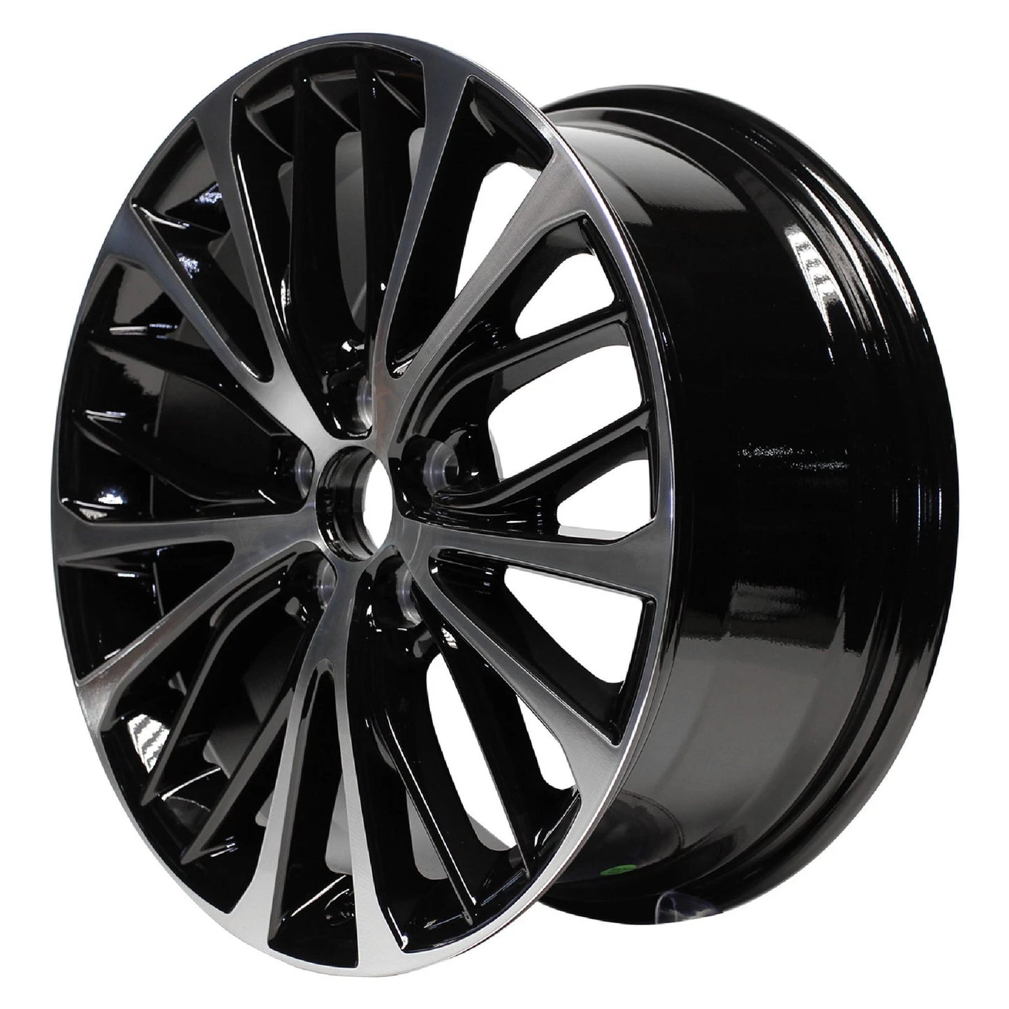 18 Inch Machined Black Spoke Inset Wheel Rim by JTE for Toyota Camry (2018)