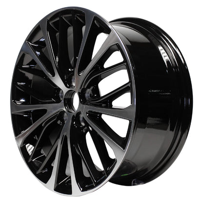 18 Inch Machined Black Spoke Inset Wheel Rim by JTE for Toyota Camry (2018)