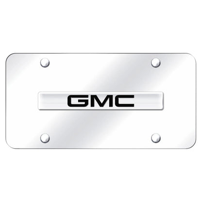 Chrome Name on Chrome License Plate - Officially Licensed for GMC