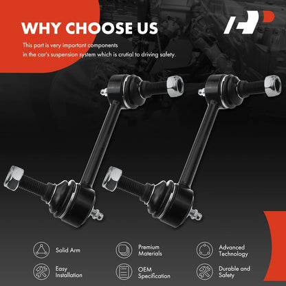 2X Rear Sway Bar Link for Chevy SSR Buick Rainier GMC Isuzu Olds Saab (2003–2006)