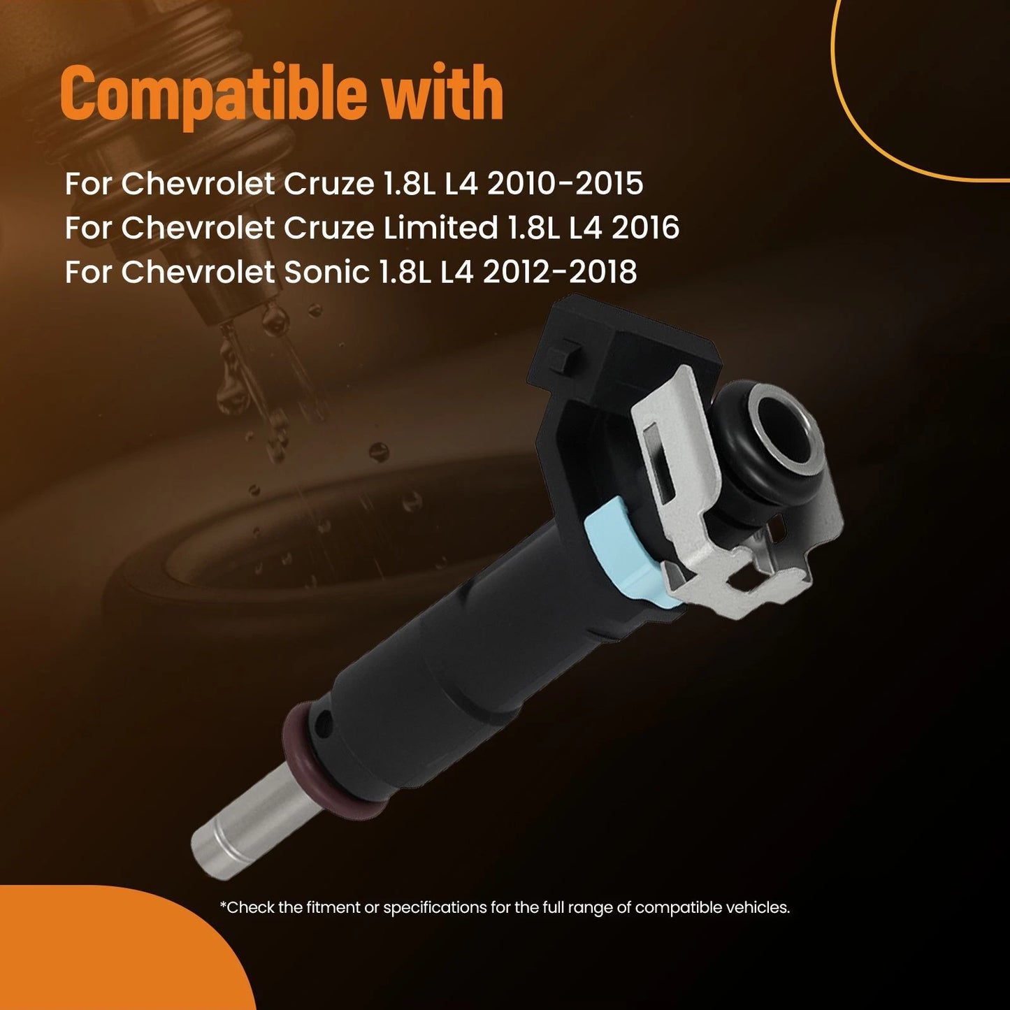Fuel Injectors for Chevy Cruze 1.8L L4 (2010–2015)