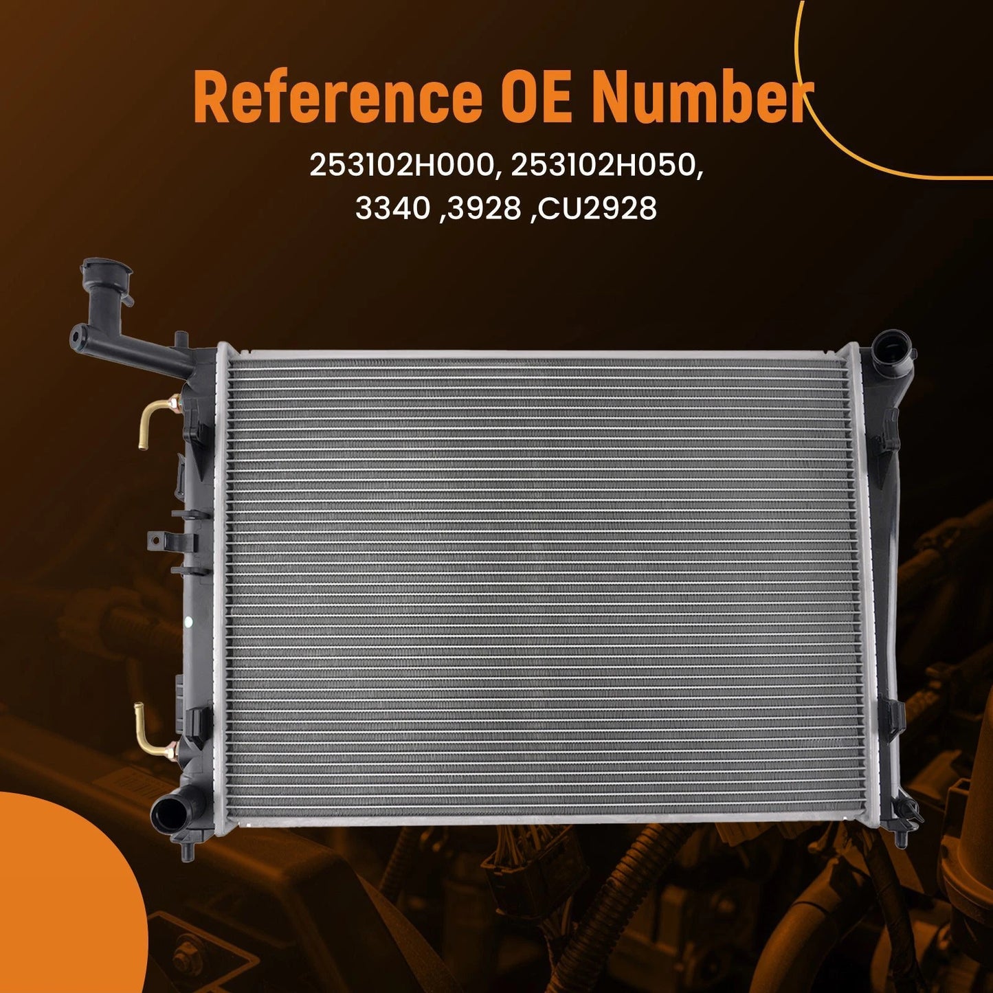 Coolant Radiator for Hyundai Elantra 2007–2012 (AT)