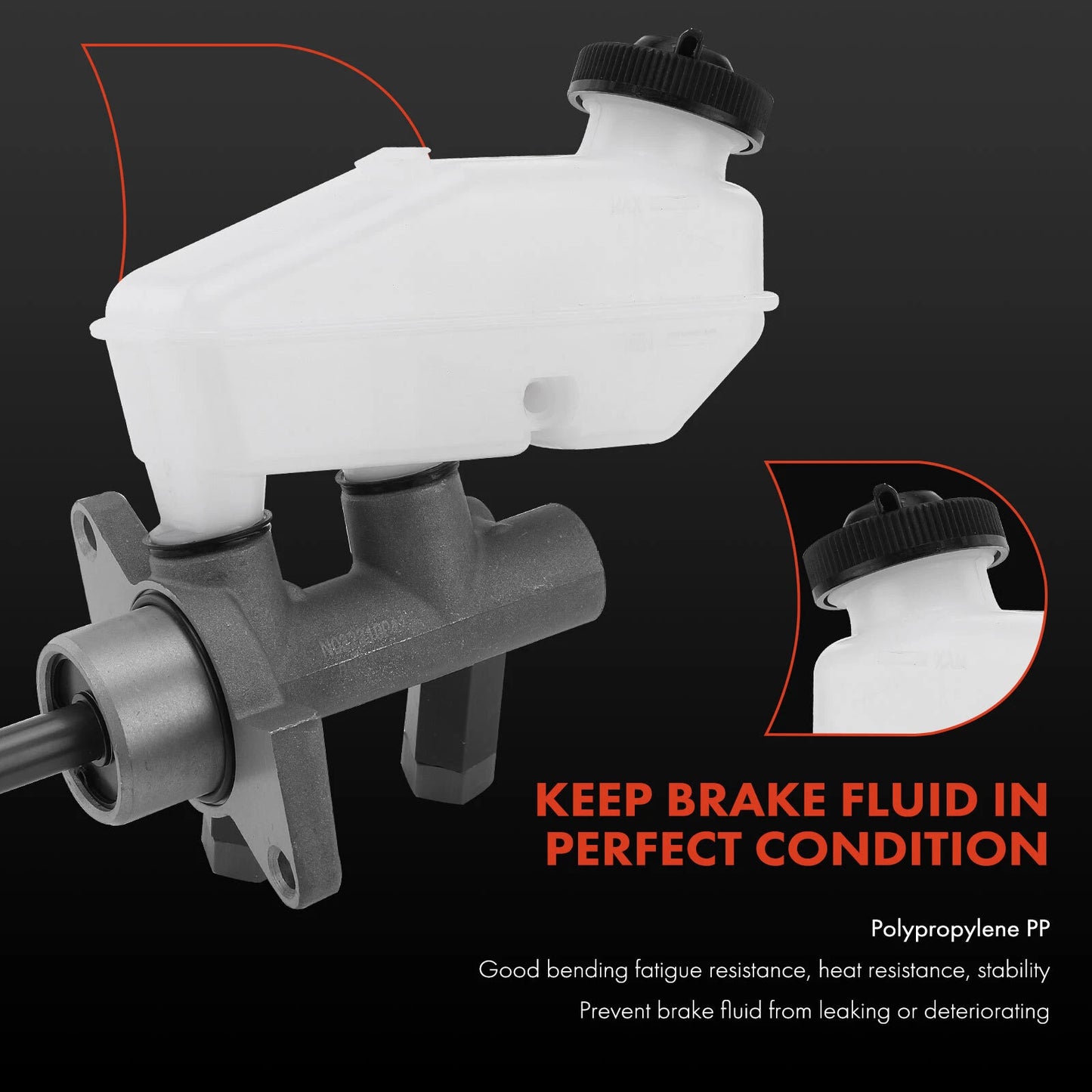Brake Master Cylinder with Reservoir for Chevy Aveo Pontiac Wave (2004–2011)