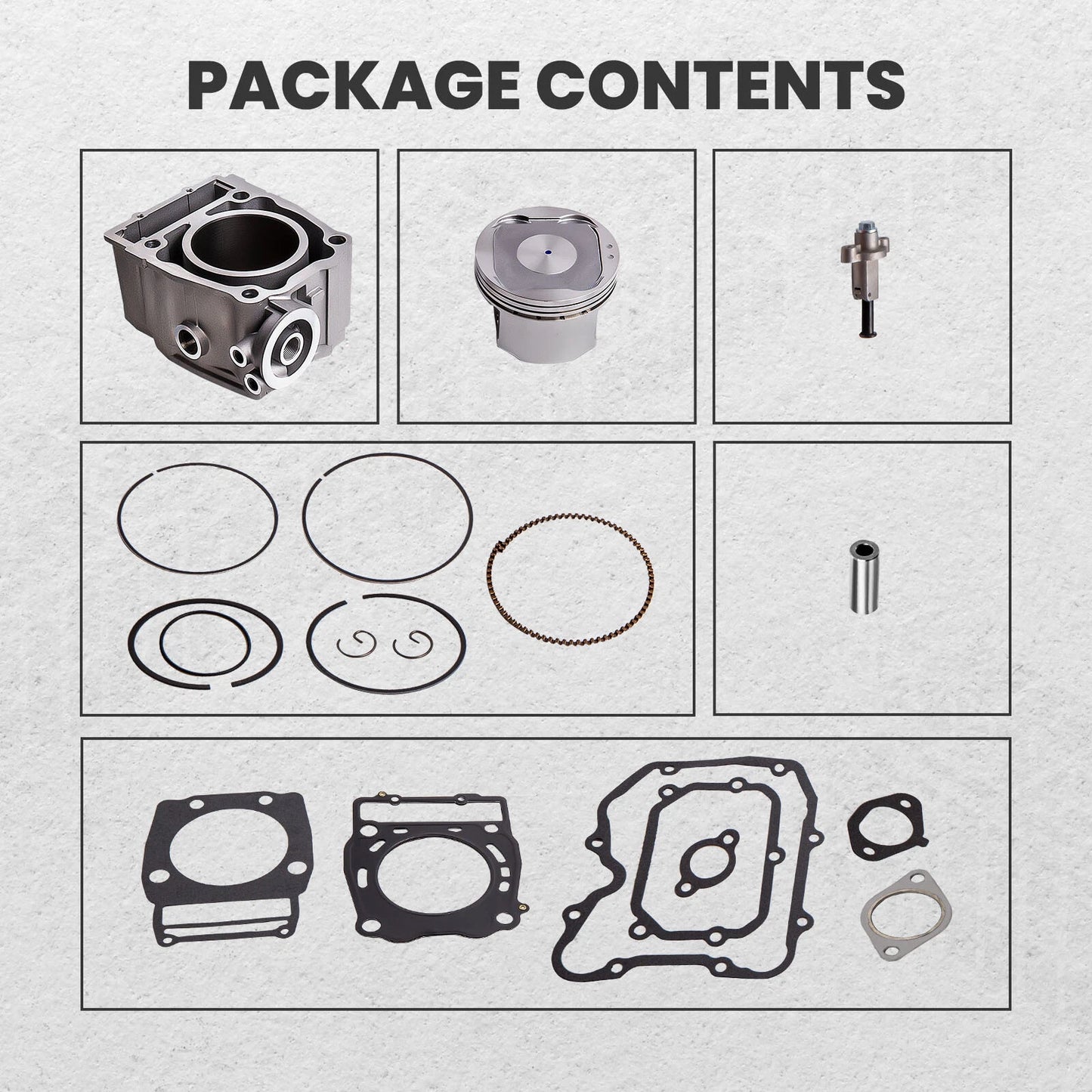 Cylinder Piston Head Top End Kit for Polaris Scrambler 500 (1997–2013)