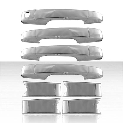 4dr Door Handle Cover Set for 2007-2014 Chevy Tahoe - Chrome - ARFD113