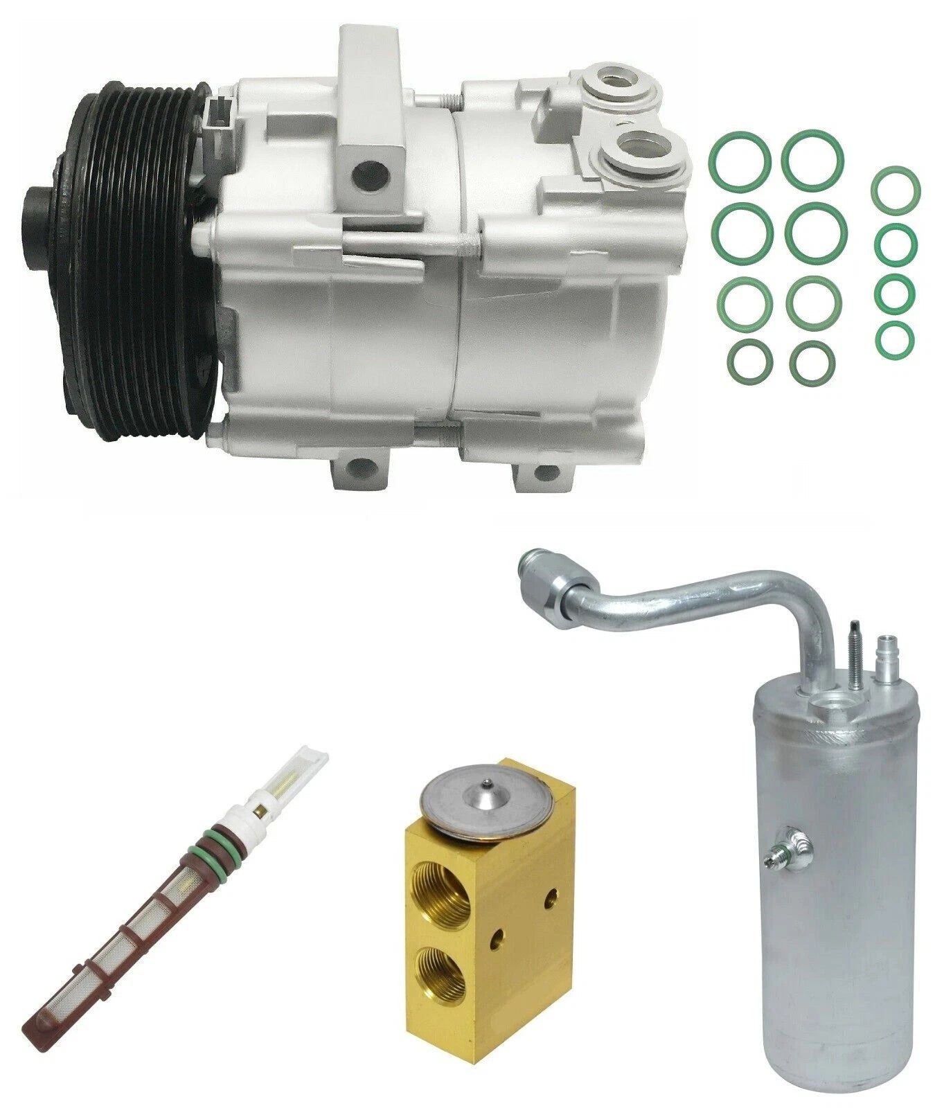 AC Compressor Kit Replacement for Ford Excursion 6.0L (2003–2005)