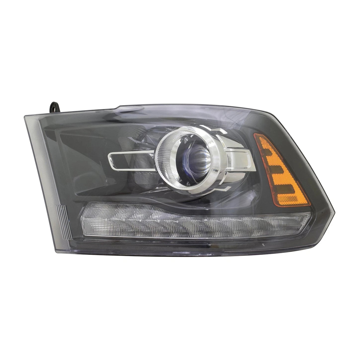 Replacement Black Driver Side Halogen Headlight Assembly w/o Logo