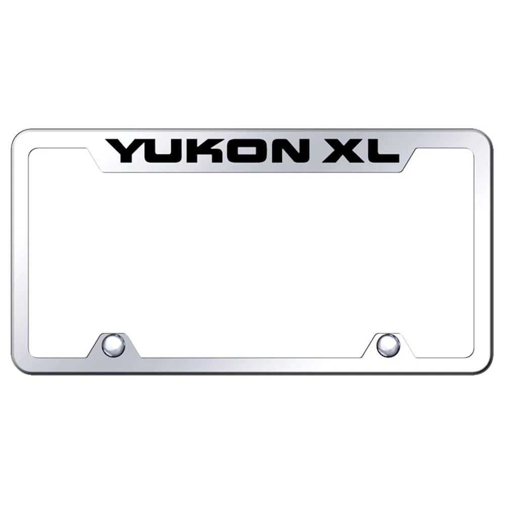 Mirrored Truck License Plate Frame - Officially Licensed for GMC Yukon XL