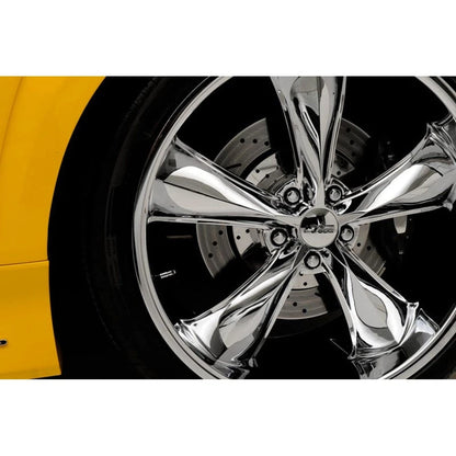 4pc Polished Stainless Drilled Wheel Rotor Trim for Chevrolet Camaro (2010–2013)