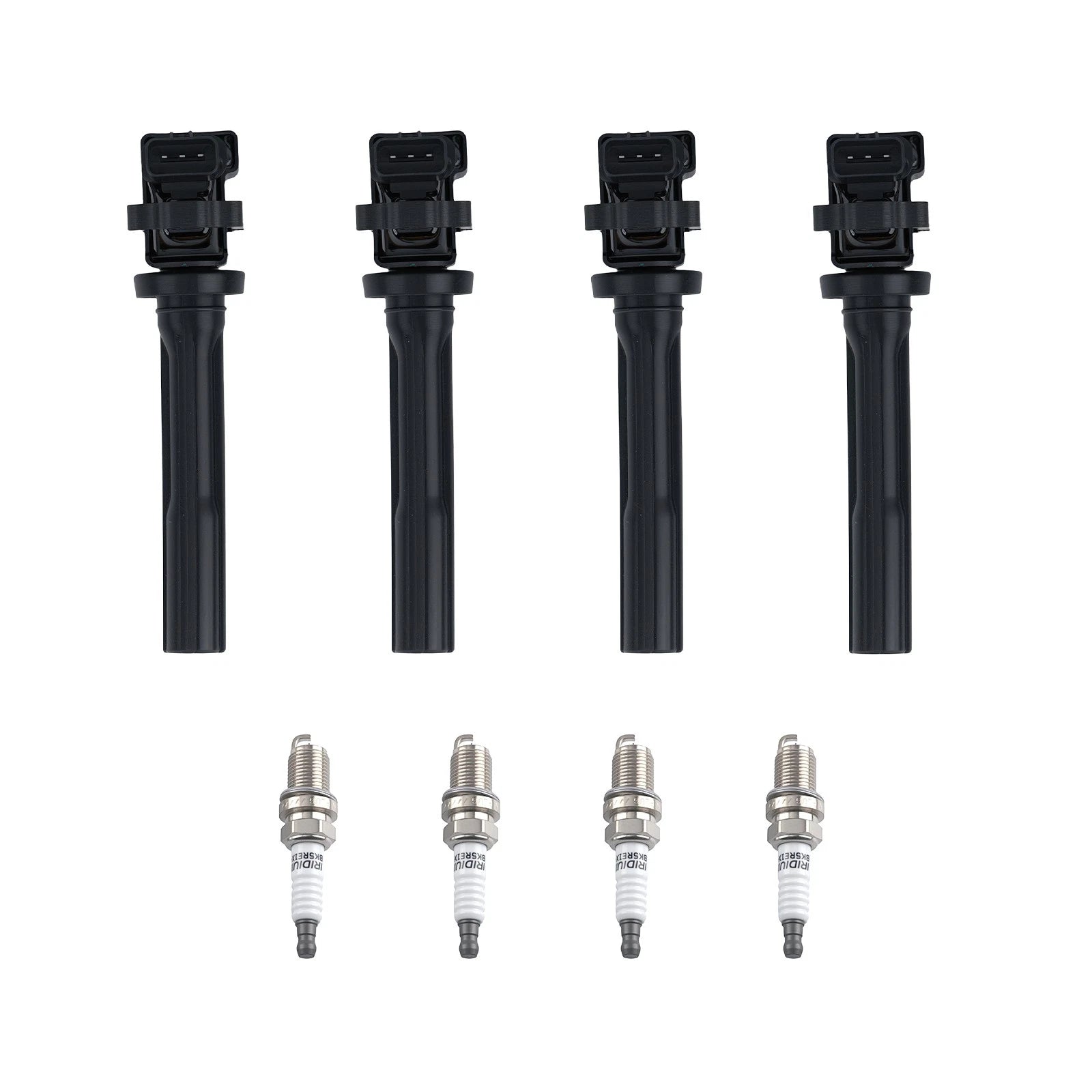 Ignition Coils and Spark Plugs Set for 1999-2004 Chevrolet Tracker 2.0L