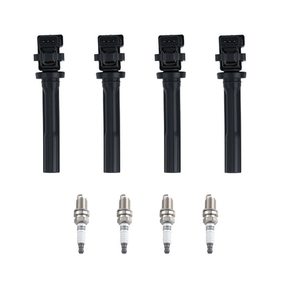 Ignition Coils and Spark Plugs Set for 1999-2004 Chevrolet Tracker 2.0L