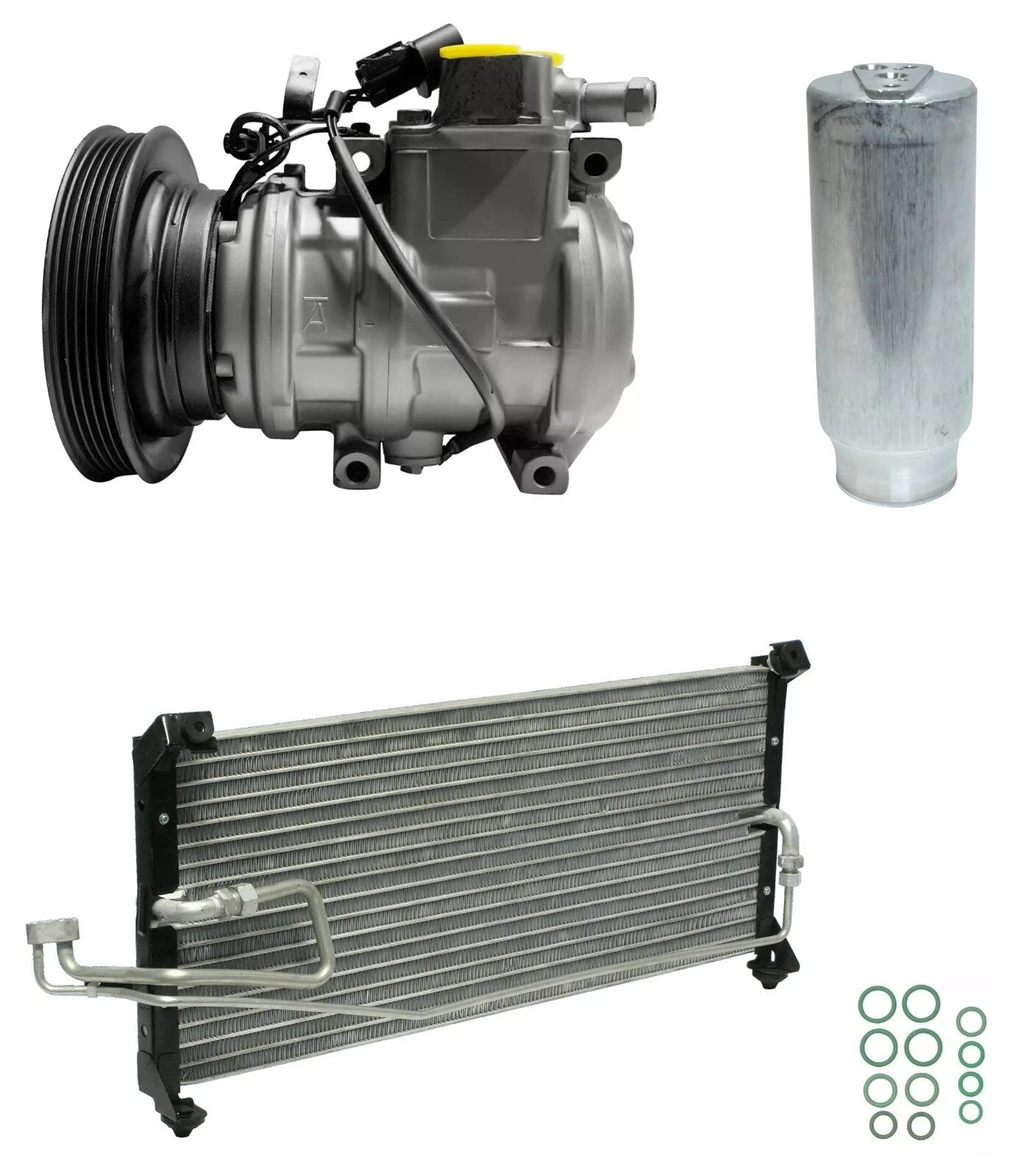 A C Compressor Kit with Condenser for Chrysler Sebring 2.0L (1995–1995)