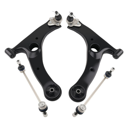 6x Control Arm w/Ball Joint and Sway Bar Link for Toyota Corolla (2003–2008)