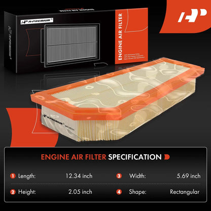 2X Engine Air Filter for Mercedes-Benz C250 SLK250 (2012–2015)