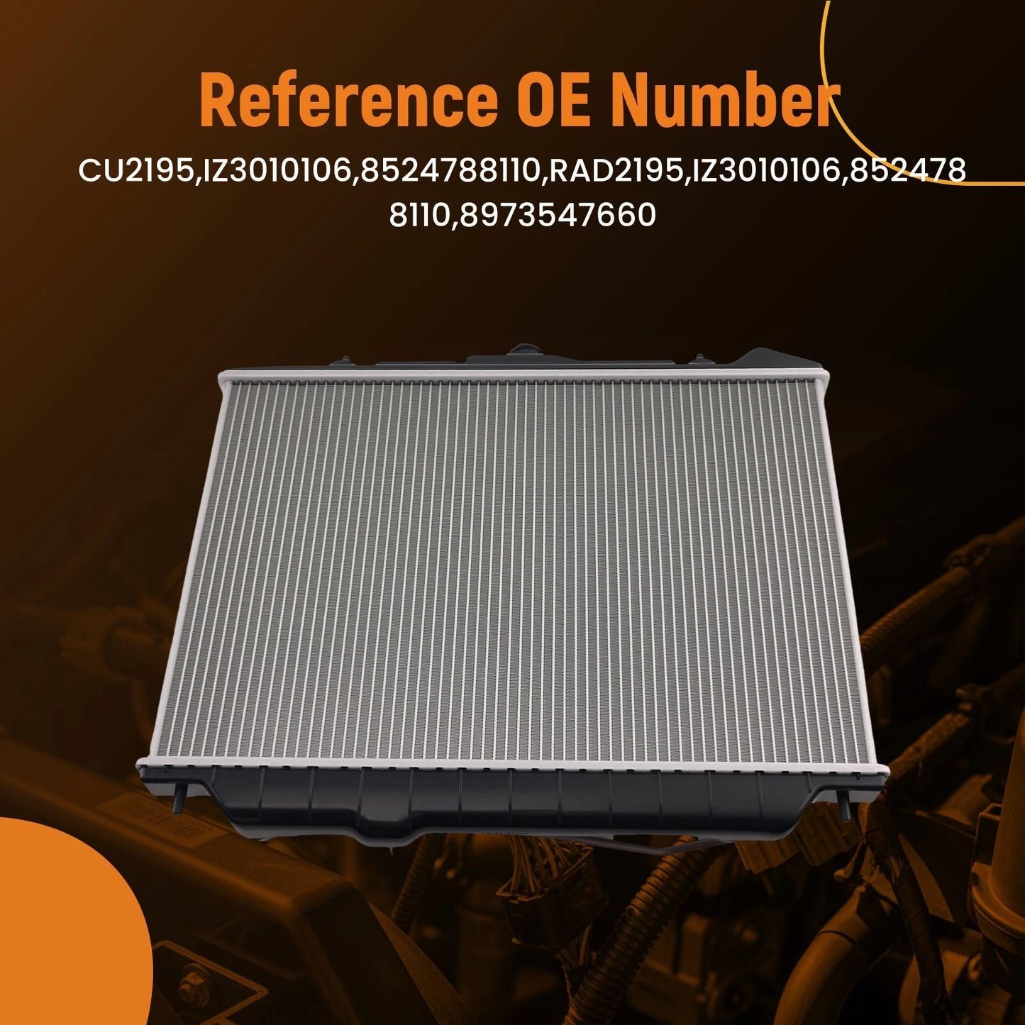 Aluminum Radiator for Isuzu Rodeo Sport 3.2L (2001–2003)