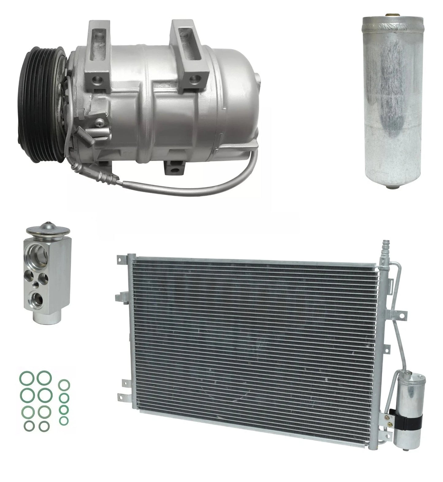 A C Compressor Kit with Condenser for Volvo XC90 2.5L 2.9L (2003–2007)