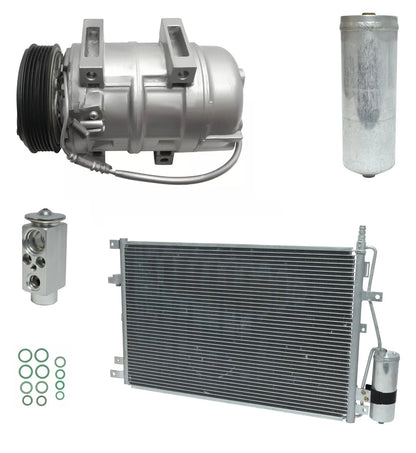 A C Compressor Kit with Condenser for Volvo XC90 2.5L 2.9L (2003–2007)