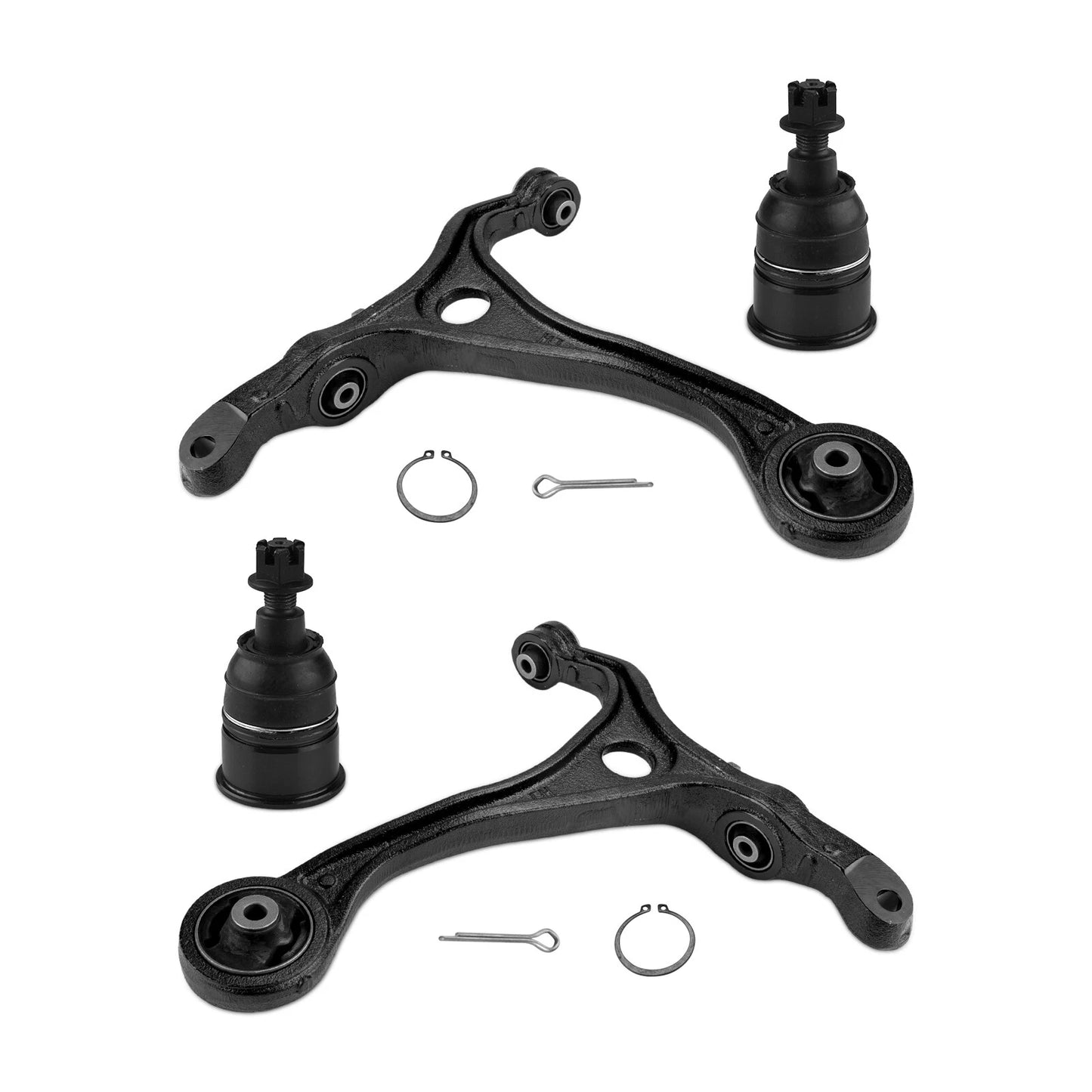 4pc Front Lower Control Arm w/ Ball Joint for Honda Accord (2003–2007) and Acura TSX (2004–2008)
